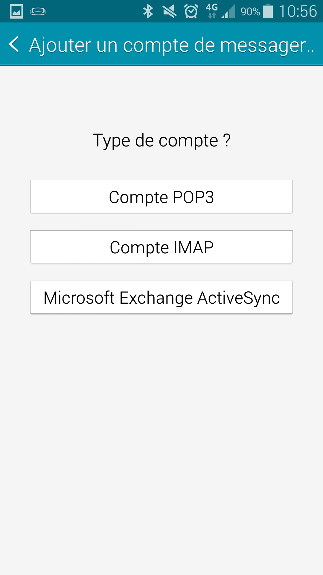 configurer mail téléphone Androïd